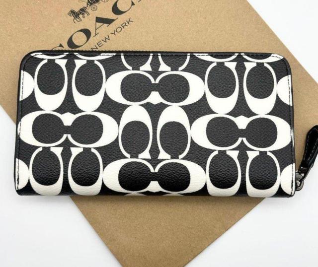 �V�iCOACH�@�V�O�l�`���[�A�R�[�f�B�I���W�b�v�A���E���h�E�H���b�g�@�����z�@BLACK&WHITE �� �u�����h�� 