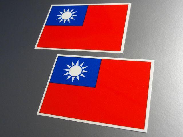 ■台湾国旗ステッカー2枚セット 中華民国 < 自動車/バイク ■台湾国旗ステッカー2枚セット 中華民国 < 自動車/バイク