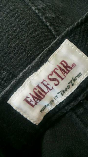 【即決】EAGLESTAR◆BLACK◆ヴィンテージ風クロップド < 女性ファッション  【即決】EAGLESTAR◆BLACK◆ヴィンテージ風クロップド < 女性ファッションの