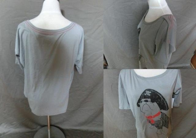 USA製アメカジ★VANS★バンズゆったり作り DOGプリントT US M 灰 < 女性ファッション  USA製アメカジ★VANS★バンズゆったり作り DOGプリントT US M 灰 < 女性ファッションの