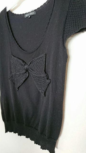 MISCH MASCH半袖ニット sweetリボン38 < ブランド MISCH MASCH半袖ニット sweetリボン38 < ブランドの