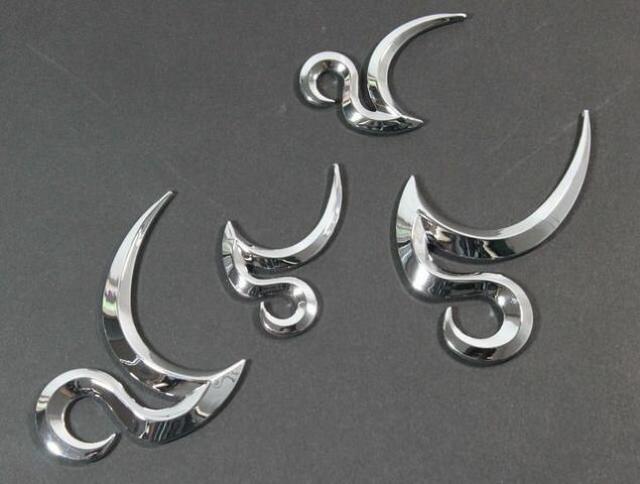 カスタムエンブレムtype2カーヴタイプクロムメッキ < 自動車/バイク カスタムエンブレムtype2カーヴタイプクロムメッキ < 自動車/バイク