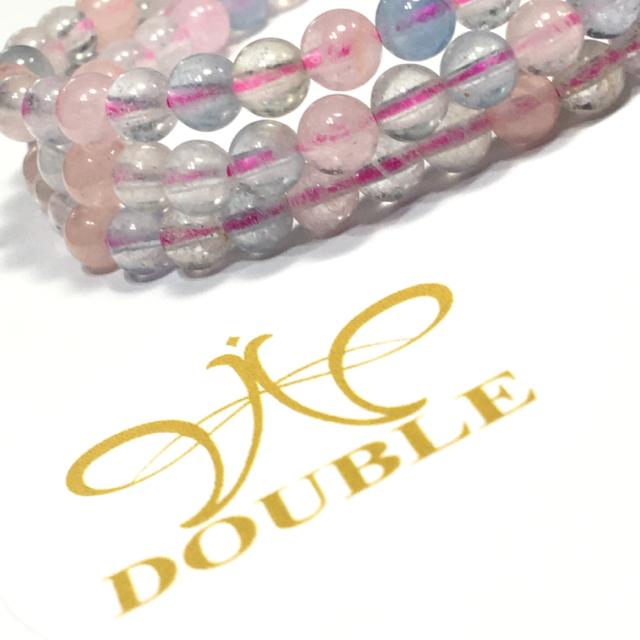 高品質クリアタイプ ミックスベリル 3連 長さ55cm 内径17cm < 女性アクセサリー/時計  高品質クリアタイプ ミックスベリル 3連 長さ55cm 内径17cm  < 女性アクセサリー/時計の