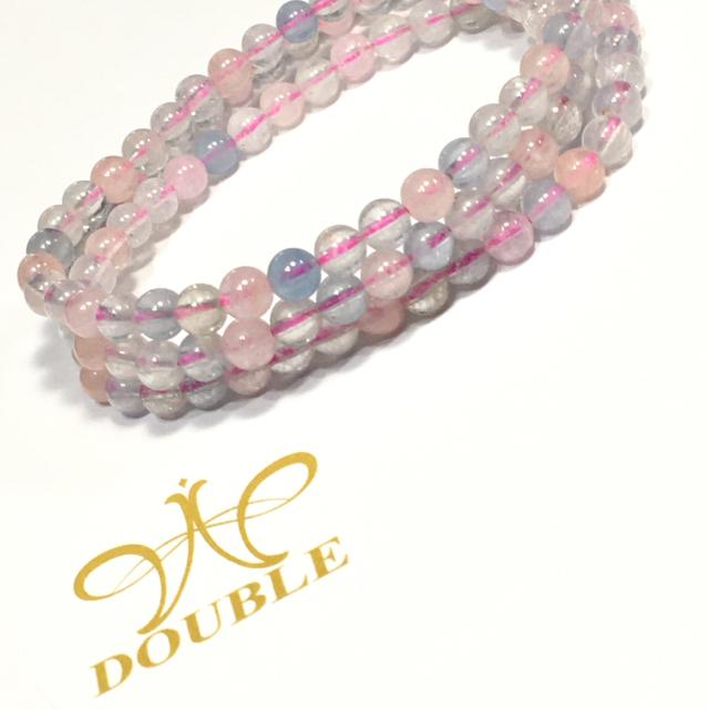 高品質クリアタイプ ミックスベリル 3連 長さ55cm 内径17cm < 女性アクセサリー/時計  高品質クリアタイプ ミックスベリル 3連 長さ55cm 内径17cm < 女性アクセサリー/時計の