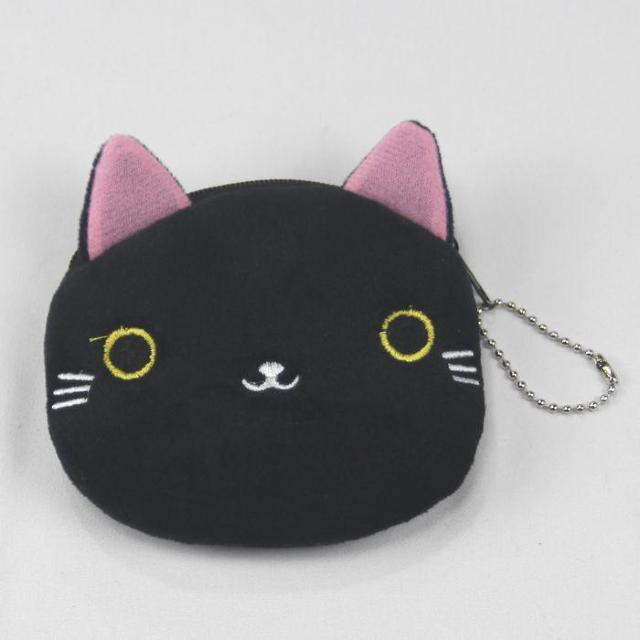 ★千円ポッキリ!猫柄小銭入れ コインケース ミニポーチ 小物入れ おもしろ 財布 かわいい 黒 < 女性ファッション  ★千円ポッキリ!猫柄小銭入れ コインケース ミニポーチ 小物入れ おもしろ 財布 かわいい 黒 < 女性ファッションの