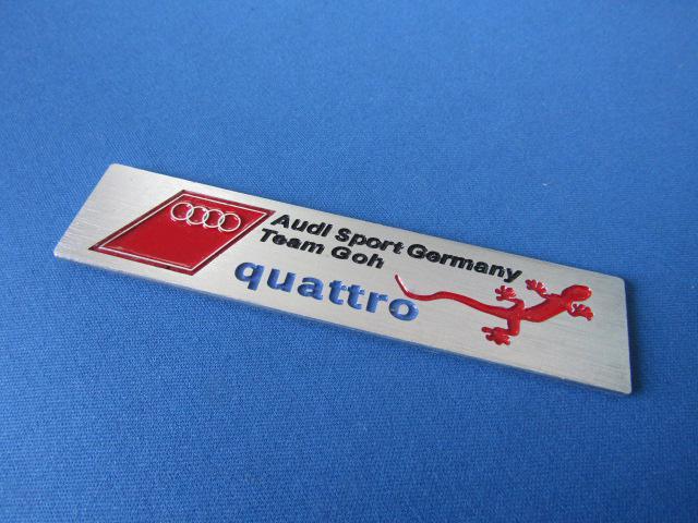●Audi アウディsport Team quattroアルミ着色B エンブレム < 自動車/バイク ●Audi アウディsport Team quattroアルミ着色B エンブレム < 自動車/バイク