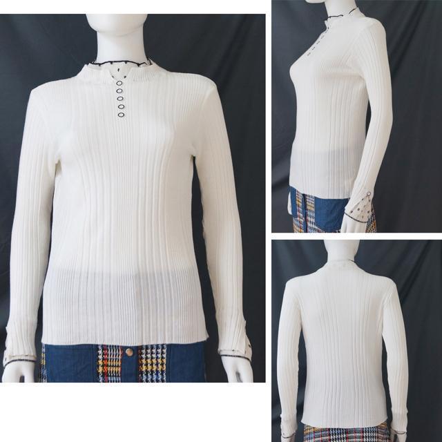 送料無料 新品 ニットトップス 春秋冬 切り替え 重ね着 < 女性ファッション  送料無料 新品 ニットトップス 春秋冬 切り替え 重ね着 < 女性ファッションの