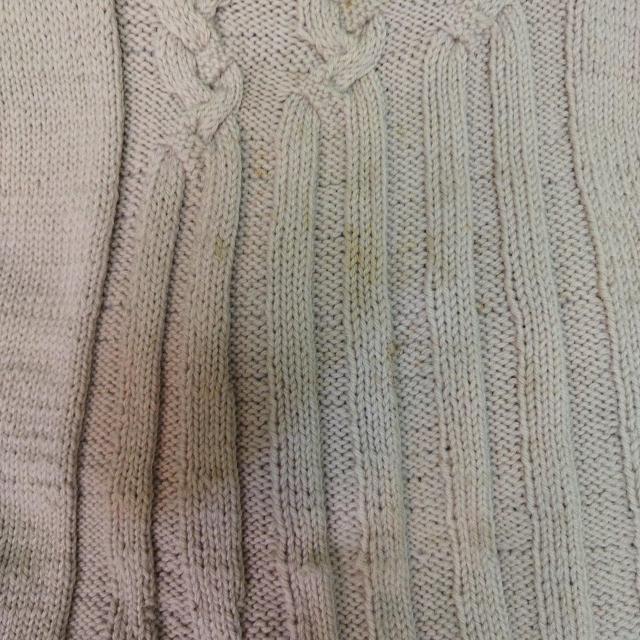 手編み ハンドメイド くすみピンク 縄編み ゆったりベスト ハイネック < 女性ファッション  手編み ハンドメイド くすみピンク 縄編み ゆったりベスト ハイネック < 女性ファッションの