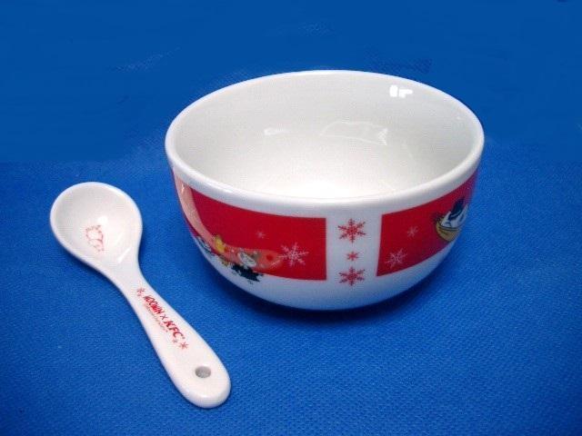 ◎未使用★KFC ムーミン ボウル・スプーンセット/磁器製 < アニメ/コミック/キャラクター  ◎未使用★KFC ムーミン ボウル・スプーンセット/磁器製 < アニメ/コミック/キャラクターの