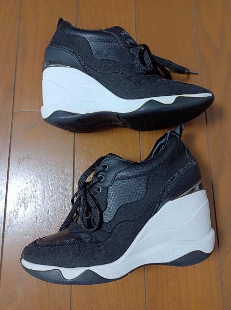 +diana★9センチヒールアップスニーカー黒★美脚足長身長アップ&スタイルアップ★プラスダイアナ★DIANA★ < 女性ファッション  +diana★9センチヒールアップスニーカー黒★美脚足長身長アップ&スタイルアップ★プラスダイアナ★DIANA★  < 女性ファッションの