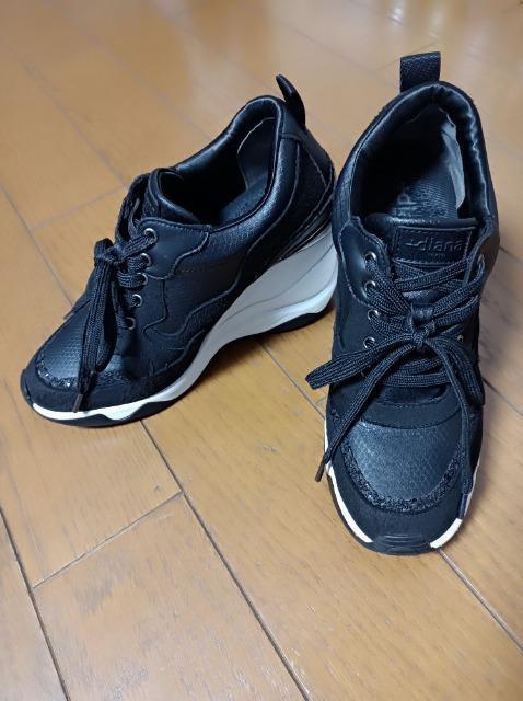 +diana★9センチヒールアップスニーカー黒★美脚足長身長アップ&スタイルアップ★プラスダイアナ★DIANA★ < 女性ファッション  +diana★9センチヒールアップスニーカー黒★美脚足長身長アップ&スタイルアップ★プラスダイアナ★DIANA★ < 女性ファッションの