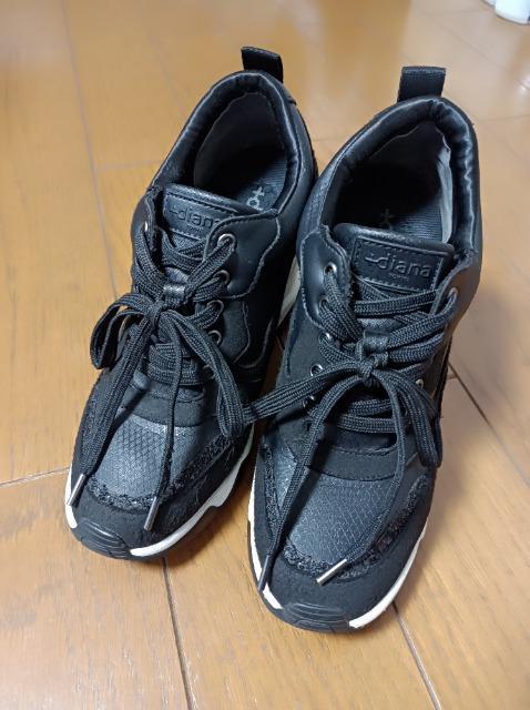 +diana★9センチヒールアップスニーカー黒★美脚足長身長アップ&スタイルアップ★プラスダイアナ★DIANA★ < 女性ファッション  +diana★9センチヒールアップスニーカー黒★美脚足長身長アップ&スタイルアップ★プラスダイアナ★DIANA★ < 女性ファッションの