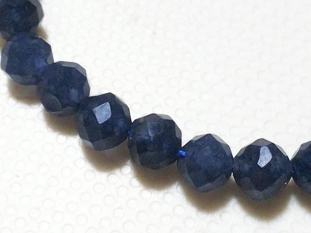 天然石★サファイヤ 4mm 64面カット 半連  < 女性アクセサリー/時計  天然石★サファイヤ 4mm 64面カット 半連  < 女性アクセサリー/時計の