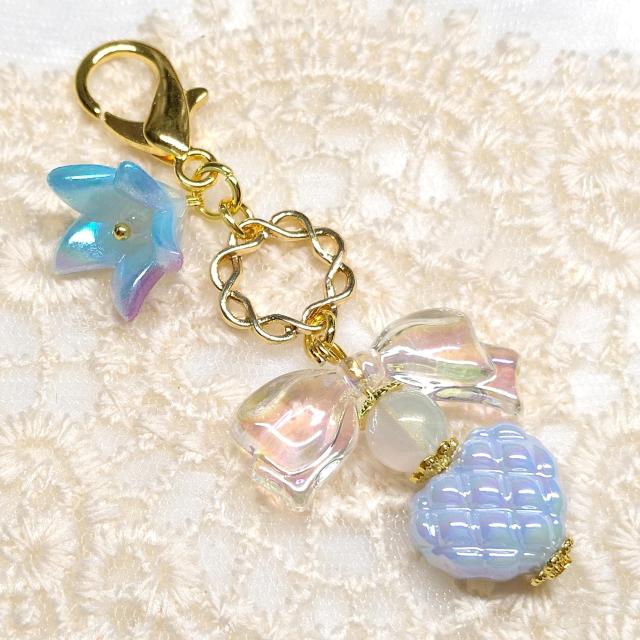 ハンドメイド☆少し大きめカニカン☆ビーズチャーム < 女性ファッション ハンドメイド☆少し大きめカニカン☆ビーズチャーム < 女性ファッションの