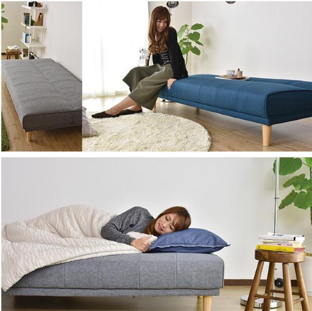 ソファベッド 180cm幅 ファブリック生地 ブラック < インテリア/ライフ ソファベッド 180cm幅 ファブリック生地 ブラック < インテリア/ライフの