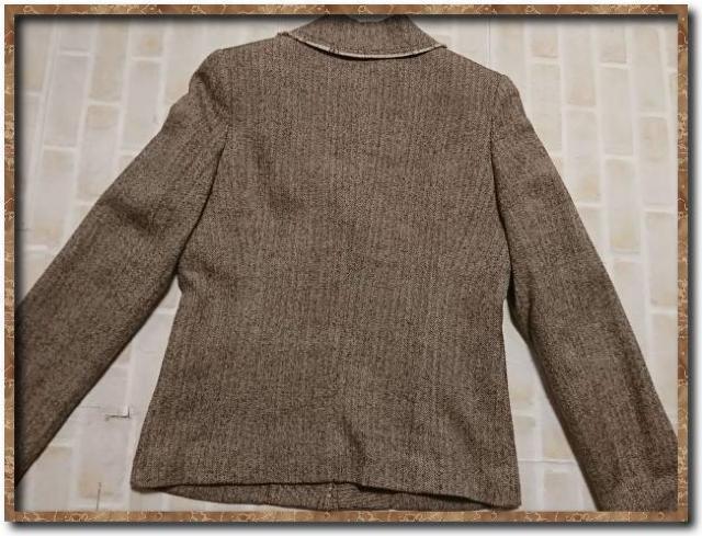 トピィーズ ヘリンボーンウールジャケット 茶 < 女性ファッション トピィーズ ヘリンボーンウールジャケット 茶 < 女性ファッションの