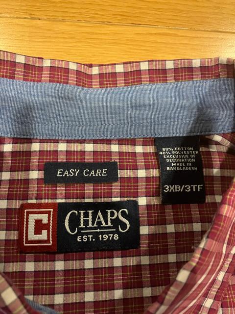 CHAPS ラルフローレン チェック長袖シャツ 超大きいsize3XB B10 < ブランド  CHAPS ラルフローレン チェック長袖シャツ 超大きいsize3XB B10 < ブランドの