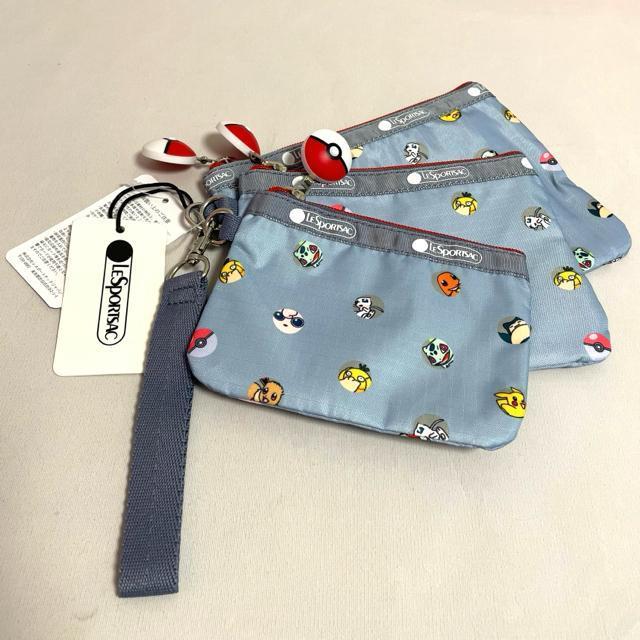 ★新品★LeSportsac レスポートサック ポケモン ピカチュウ 3連ポーチ コスメポーチ 3455 セット 送料無料 < 女性ファッション  ★新品★LeSportsac レスポートサック ポケモン ピカチュウ 3連ポーチ コスメポーチ 3455 セット 送料無料  < 女性ファッションの