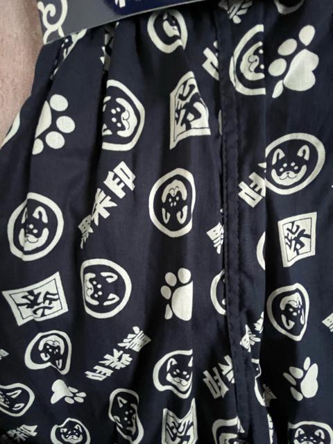 LLサイズ!高貴紳士的!商標登録!黒柴印 和んこ堂!後ポケット付き!前閉じ!ひざ下丈!ステテコ!濃紺系色合い!大きいサイズ! < 男性ファッション  LLサイズ!高貴紳士的!商標登録!黒柴印 和んこ堂!後ポケット付き!前閉じ!ひざ下丈!ステテコ!濃紺系色合い!大きいサイズ! < 男性ファッションの