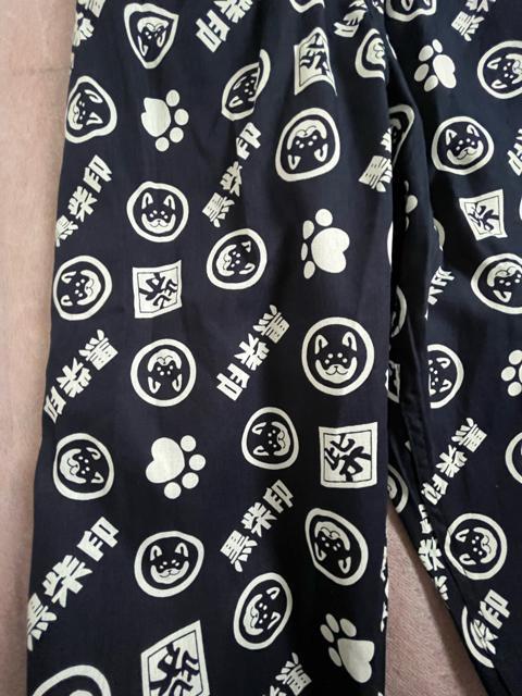 LLサイズ!高貴紳士的!商標登録!黒柴印 和んこ堂!後ポケット付き!前閉じ!ひざ下丈!ステテコ!濃紺系色合い!大きいサイズ! < 男性ファッション  LLサイズ!高貴紳士的!商標登録!黒柴印 和んこ堂!後ポケット付き!前閉じ!ひざ下丈!ステテコ!濃紺系色合い!大きいサイズ! < 男性ファッションの