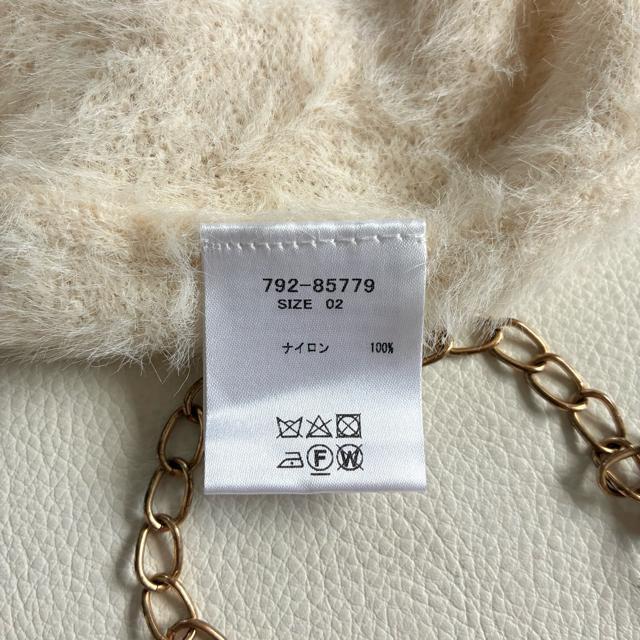 ◆極美品◆クロシェ◆ふわふわシャギーニット◆長袖◆アイボリー白◆Uネック◆M < 女性ファッション ◆極美品◆クロシェ◆ふわふわシャギーニット◆長袖◆アイボリー白◆Uネック◆M < 女性ファッションの