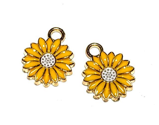 512 マーガレット系のお花 黄色2個 植物 金属チャーム エナメルパーツ < ペット/手芸/園芸 512 マーガレット系のお花 黄色2個 植物 金属チャーム エナメルパーツ < ペット/手芸/園芸の