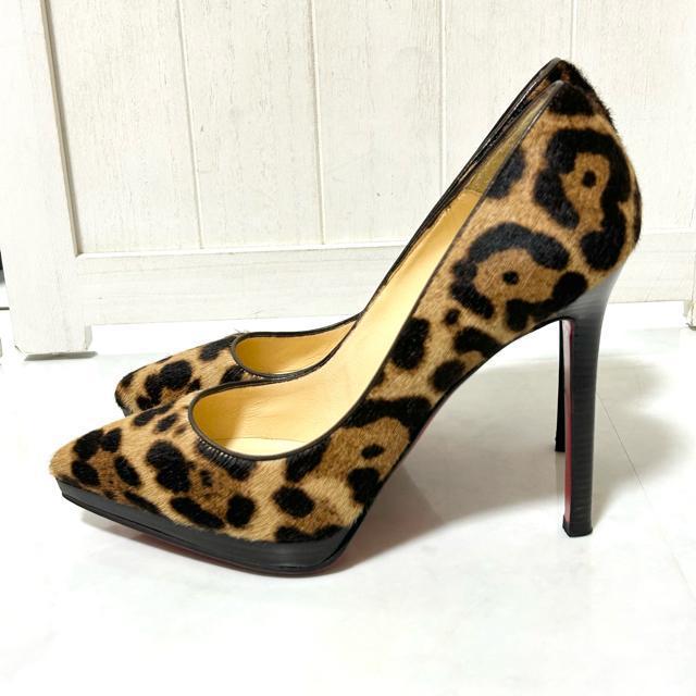 極美品 Christian Louboutin レオパード パンプス 36.5 < ブランド 極美品 Christian Louboutin レオパード パンプス 36.5 < ブランドの