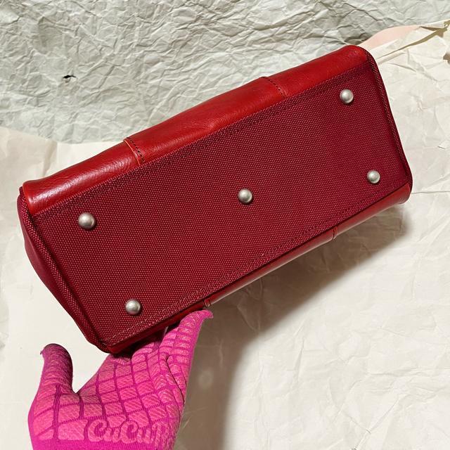 未使用|髭バッグ HIGE BAG レザートート レッド 希少 ハーヴェスト < 女性ファッション 未使用|髭バッグ HIGE BAG レザートート レッド 希少 ハーヴェスト < 女性ファッションの