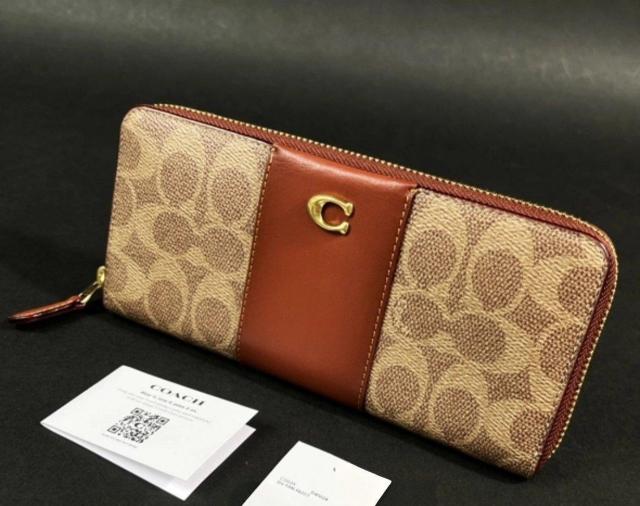 新品COACH アコーディオン ジップ ウォレット カラーブロック シグネチャー キャンバス 長財布 < ブランド 新品COACH アコーディオン ジップ ウォレット カラーブロック シグネチャー キャンバス 長財布 < ブランドの