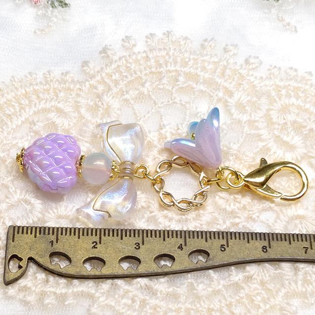 ハンドメイド☆少し大きめカニカン☆ビーズチャーム < 女性ファッション ハンドメイド☆少し大きめカニカン☆ビーズチャーム < 女性ファッションの