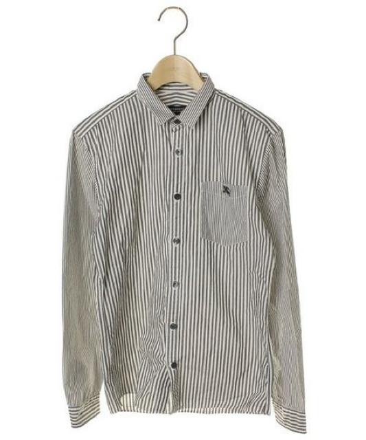 ☆バーバリーブラックレーベル ストライプ 長袖シャツ/メンズ/1(S) < ブランド ☆バーバリーブラックレーベル ストライプ 長袖シャツ/メンズ/1(S) < ブランドの