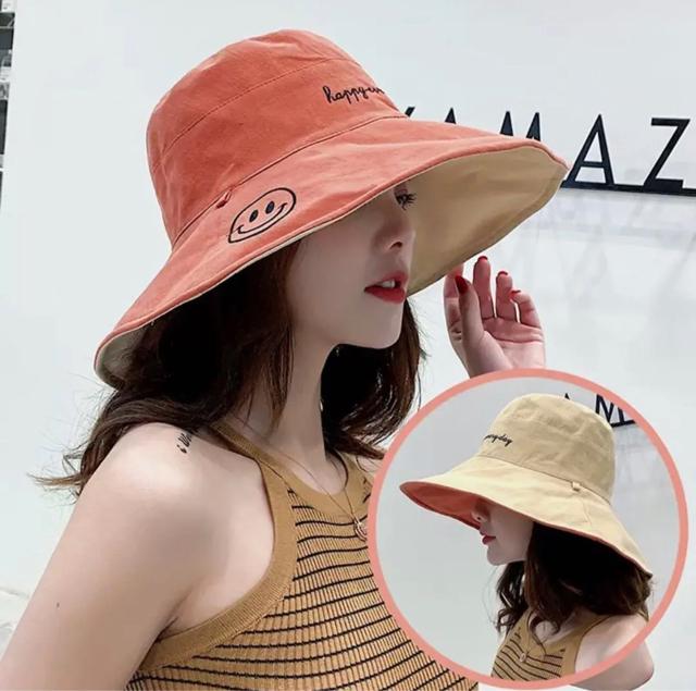 新品 UVカット 両面タイプ 帽子 < 女性ファッション  新品 UVカット 両面タイプ 帽子  < 女性ファッションの