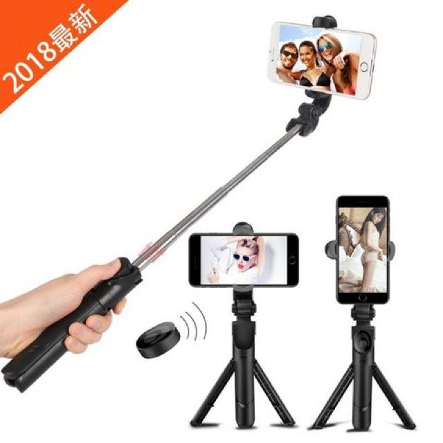 縦撮り 三脚 リモコン シャッター付き 自撮り棒 < 家電/AV 縦撮り 三脚 リモコン シャッター付き 自撮り棒 < 家電/AVの