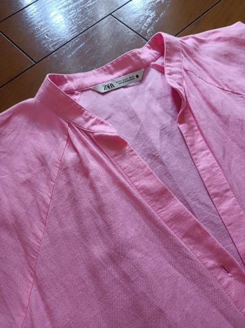 ZARA★ノーカラーロング長袖ブラウス・シャツワンピース羽織★新品同様★素敵色★送料無料★ < 女性ファッション  ZARA★ノーカラーロング長袖ブラウス・シャツワンピース羽織★新品同様★素敵色★送料無料★ < 女性ファッションの