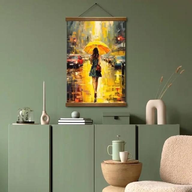 お試し価格890円★イエローアンブレラポスター キャンバスウォールアート ホームデコレーション用 水彩風ポスター 40×60cm < インテリア/ライフ  お試し価格890円★イエローアンブレラポスター キャンバスウォールアート ホームデコレーション用 水彩風ポスター 40×60cm < インテリア/ライフの