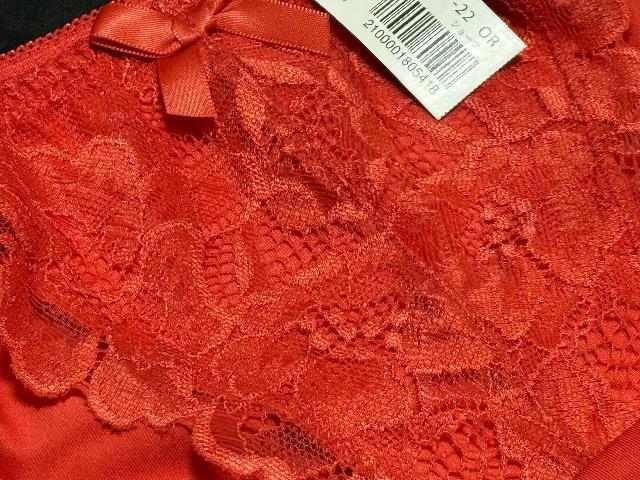 �N�₩�ȃI�����W���b�h�̂ӂ�ӂ背�[�X��aimerfeel�f�U�C���V���[�c��M�T�C�Y �� �����t�@�b�V������ 