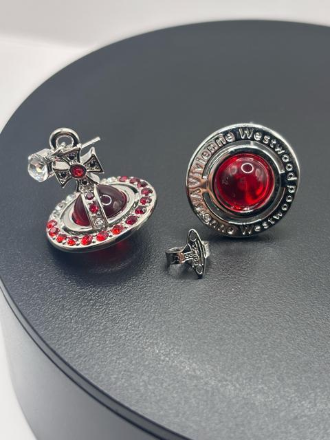 Vivienne Westwood タイニーオーブ ピアス レッド < ブランド  Vivienne Westwood タイニーオーブ ピアス レッド < ブランドの