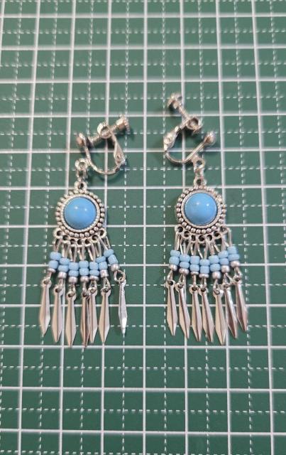 ボヘミアンイヤリング・ピアス   ウエスタン  インディアン   インディアンアクセサリー  ターコイズ  エスニック  アジアン < 女性アクセサリー/時計  ボヘミアンイヤリング・ピアス   ウエスタン  インディアン   インディアンアクセサリー  ターコイズ  エスニック  アジアン < 女性アクセサリー/時計の