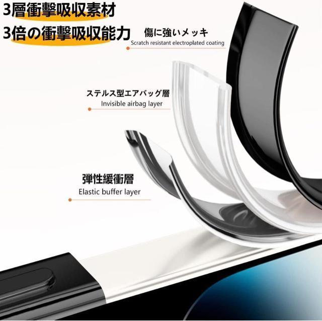 Galaxy S23 Plus ケース クリア 耐衝撃 透明 ブラック < 家電/AV Galaxy S23 Plus ケース クリア 耐衝撃 透明 ブラック < 家電/AVの