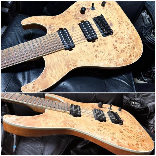 7弦 ギター 木目 ストラト 音出し確認済 メタル ラウド ロック Djent ドロップ ダウンチューニング GUITAR 格安 < ホビー 7弦 ギター 木目 ストラト 音出し確認済 メタル ラウド ロック Djent ドロップ ダウンチューニング GUITAR 格安 < ホビーの