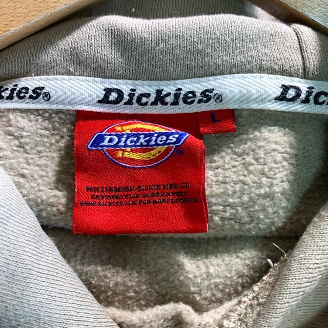 Dickies Lサイズ ベージュ パーカー スウェット 古着 ロゴプリント < 男性ファッション Dickies Lサイズ ベージュ パーカー スウェット 古着 ロゴプリント < 男性ファッションの
