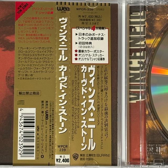 VINCE NEIL / CARVED IN STONE �� CD/DVD/�r�f�I�� 