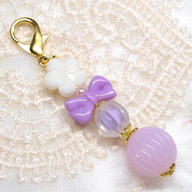 ハンドメイド☆少し大きめカニカン☆ビーズチャーム < 女性ファッション ハンドメイド☆少し大きめカニカン☆ビーズチャーム < 女性ファッションの