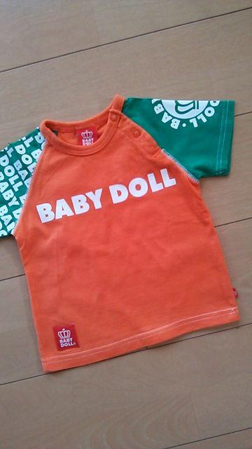 中古ラグランTシャツ80オレンジ★ベビドBABYDOLLベビードール < ブランド 中古ラグランTシャツ80オレンジ★ベビドBABYDOLLベビードール < ブランドの