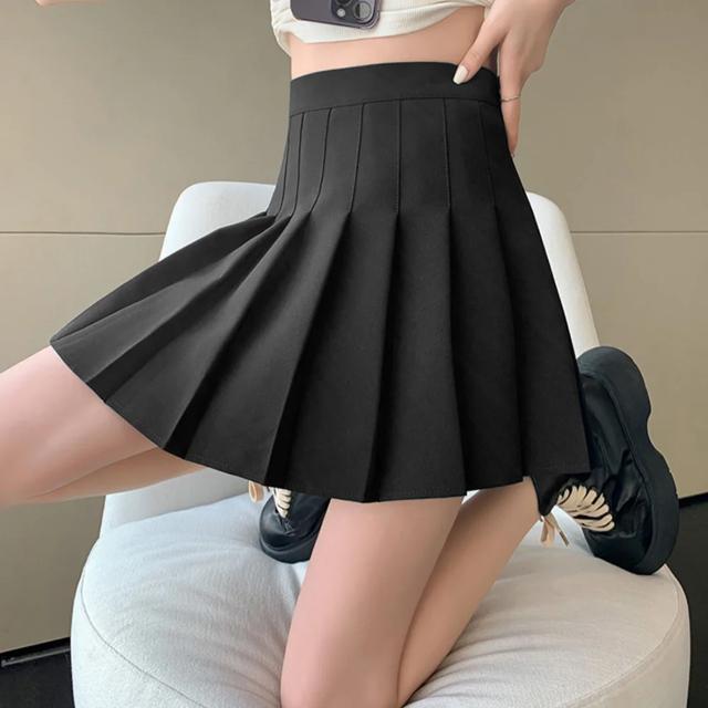 送料無料 新品 ボックスプリーツスカート ミニスカート黒 < 女性ファッション  送料無料 新品 ボックスプリーツスカート ミニスカート黒 < 女性ファッションの