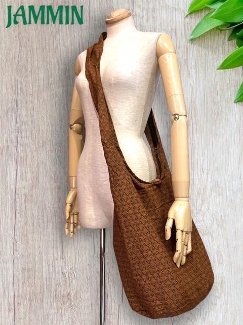 麻柄斜め掛けバッグ 麻柄 鞄 アジアン 男女兼用 エスニック 和柄 < 男性ファッション  麻柄斜め掛けバッグ 麻柄 鞄 アジアン 男女兼用 エスニック 和柄  < 男性ファッションの