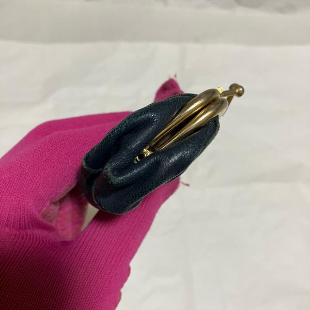 【アンティーク】フルール・ド・リス柄 / がま口 / コインケース / ネイビー < 女性ファッション  【アンティーク】フルール・ド・リス柄 / がま口 / コインケース / ネイビー < 女性ファッションの