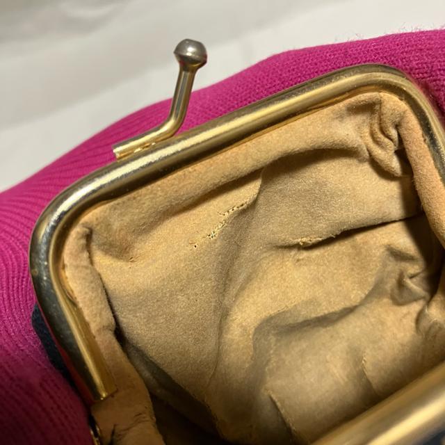 【アンティーク】フルール・ド・リス柄 / がま口 / コインケース / ネイビー < 女性ファッション  【アンティーク】フルール・ド・リス柄 / がま口 / コインケース / ネイビー < 女性ファッションの