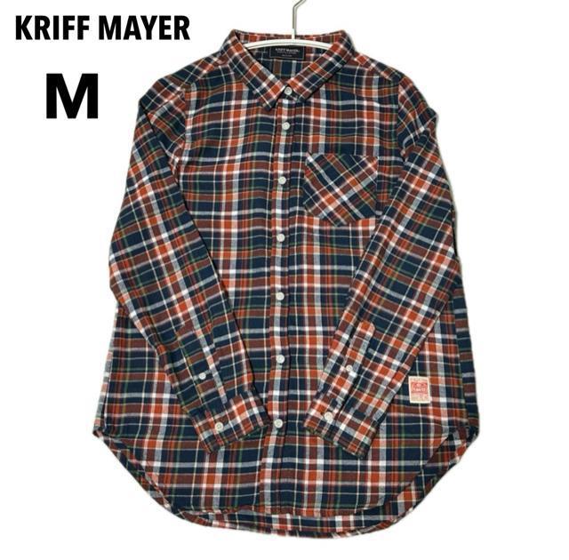 美品 KRIFF MAYER クリフメイヤー チェック 長袖シャツ M レディース < ブランド  美品 KRIFF MAYER クリフメイヤー チェック 長袖シャツ M レディース  < ブランドの
