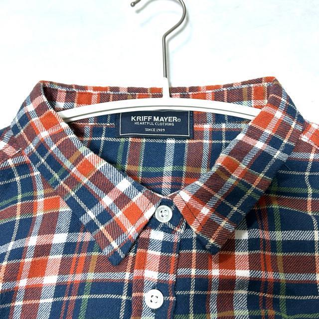 美品 KRIFF MAYER クリフメイヤー チェック 長袖シャツ M レディース < ブランド  美品 KRIFF MAYER クリフメイヤー チェック 長袖シャツ M レディース < ブランドの